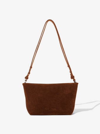 Back image of Bond Bag in Suede in SADDLE