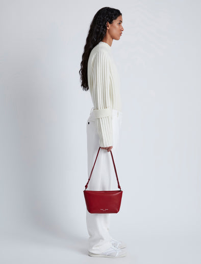 Image of model wearing Bond Bag in ROSEWOOD