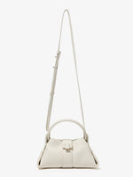 Front image of Mini Park Crossbody Bag in CREAM with strap extended