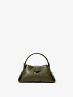 Front image of Mini Park Crossbody Bag in OLIVE