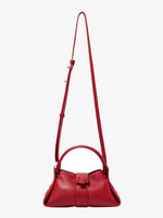 Front image of Mini Park Crossbody Bag in ROSEWOOD with strap extended