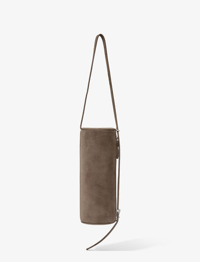 Front vertical image of Silo Bag in Kid Suede in TAUPE