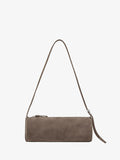 Front image of Silo Bag in Kid Suede in TAUPE