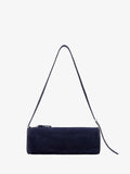 Front image of Silo Bag in Kid Suede in DEEP NAVY