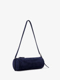 Side image of Silo Bag in Kid Suede in DEEP NAVY