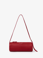 Front image of Silo Bag in Nappa in Rosewood