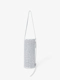 Front vertical image of Silo Bag in Knotted Smooth Nappa in OPTIC WHITE