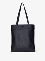 Front image of Split Tote in Nappa in Black