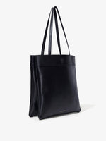 Side image of Split Tote in Nappa in Black