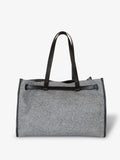 Proenza Schouler Back Still Life image of Belted Tote in Felt in SLATE