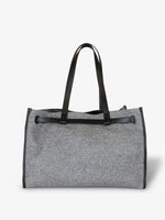 Proenza Schouler Back Still Life image of Belted Tote in Felt in SLATE