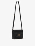 Side image of Monogram Box Bag in BLACK