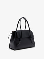 Side image of Tate Bag in Smooth Calfskin in BLACK