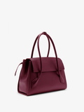 Side image of Tate Bag in Smooth Calfskin in DARK RED