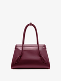 Back image of Tate Bag in Smooth Calfskin in DARK RED with front flap