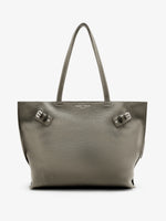 Front image of Days Tote in Pebbled Calf Skin in SLATE