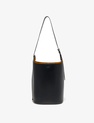 Proenza Schouler front image of Brant Bucket Bag in Smooth Calf in black