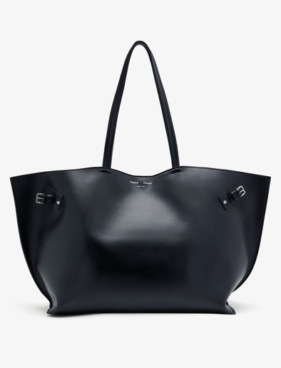 Proenza Schouler front image of Days Carryall in Smooth Calf in black