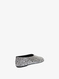 Proenza Schouler back 3/4 image of Glove Embellished Ballet Flats in black