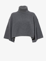 Still Life image of Double Face Eco Cashmere Sweater in GREY MELANGE