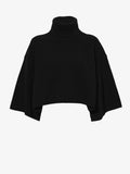 Still Life image of Double Face Eco Cashmere Sweater in BLACK