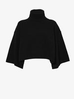 Still Life image of Double Face Eco Cashmere Sweater in BLACK