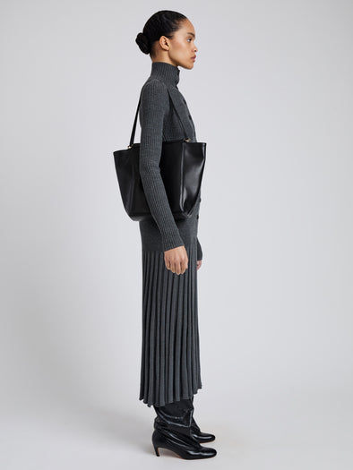 Proenza Schouler image of model wearing Reade Shoulder Bag in Nappa in black