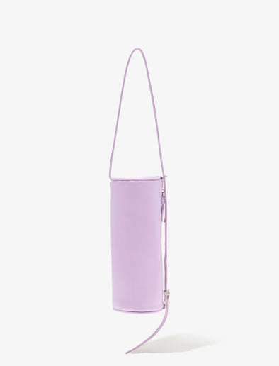 Proenza Schouler front vertical image of Silo Bag in Satin in lilac