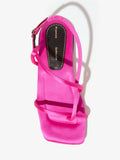 Aerial image of Square Strappy Sandals in FUSCHIA