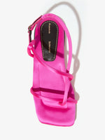 Aerial image of Square Strappy Sandals in FUSCHIA