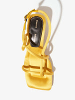 Aerial image of Square Strappy Sandals - 50mm in yellow