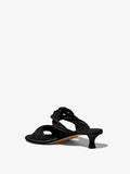 Back 3/4 image of Pipe Slide Sandals in black