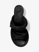 Aerial image of Pipe Slide Sandals in black