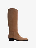 Front image of Bronco Knee High Boots in SAND