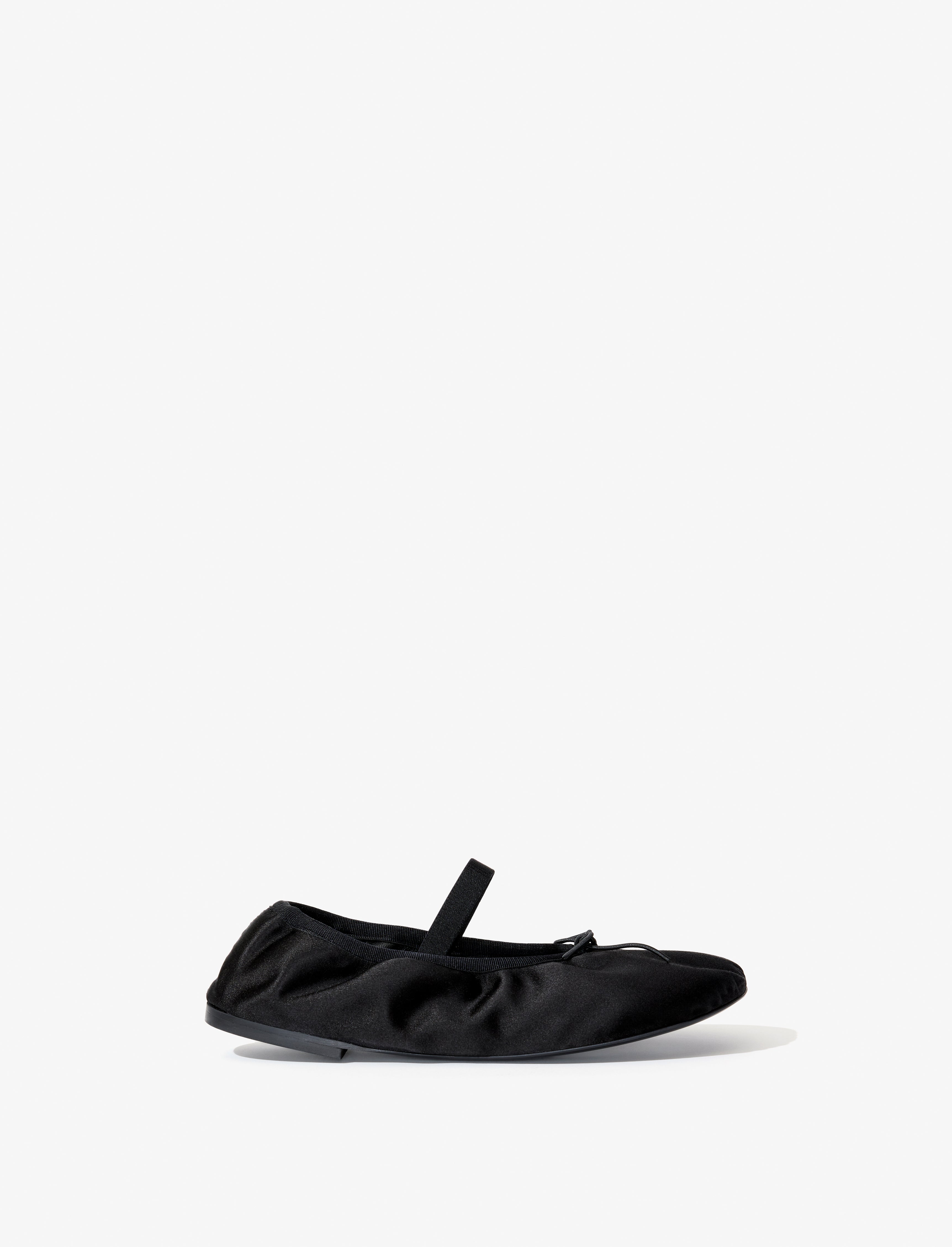 Glove Mary Jane Ballet Flats in Satin Proenza Schouler