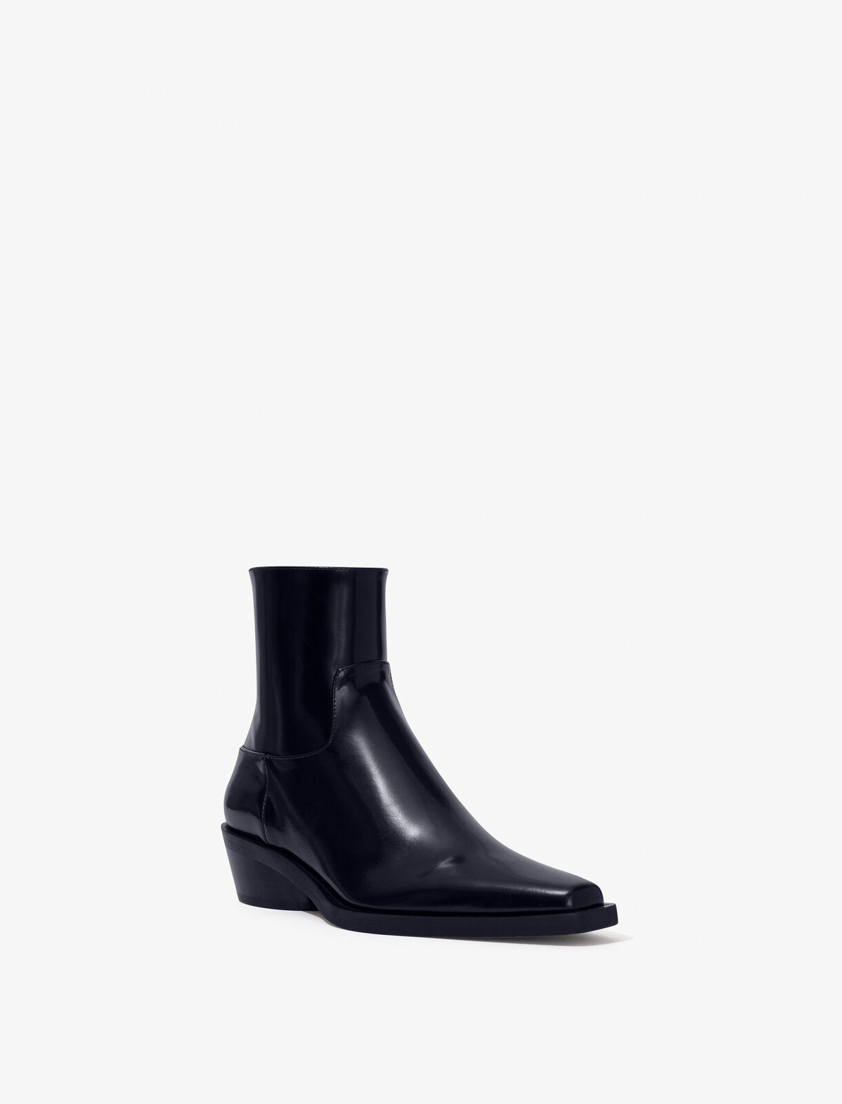 Bronco Ankle Boots in Brushed Calf - Black