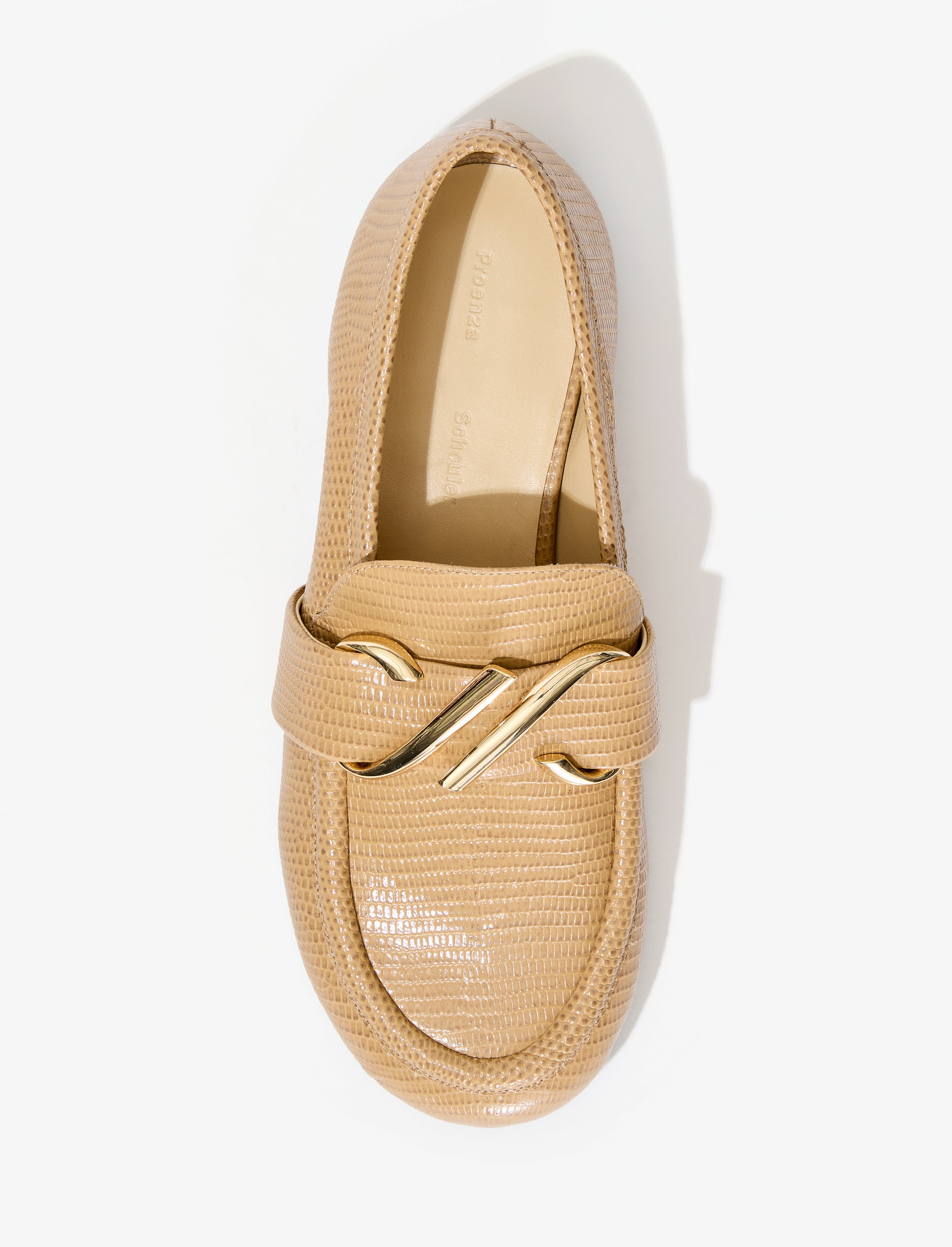 Monogram Loafers in Embossed Leather Paper