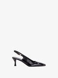 Proenza Schouler side image of Trap Slingback Pumps in BLACK