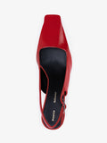 Aerial image of Trap Slingback Pumps in RED