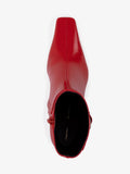 Proenza Schouler aerial image of Trap Ankle Boots in VERMILLION