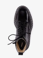 Proenza Schouler aerial image of Lug Sole Lace-up Boots in BLACK