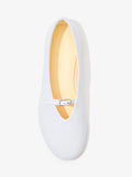 Proenza Schouler aerial image of Tee Mary Jane Flats in WHITE