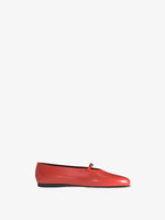 Proenza Schouler Side image of Tee Mary Jane Flats in red