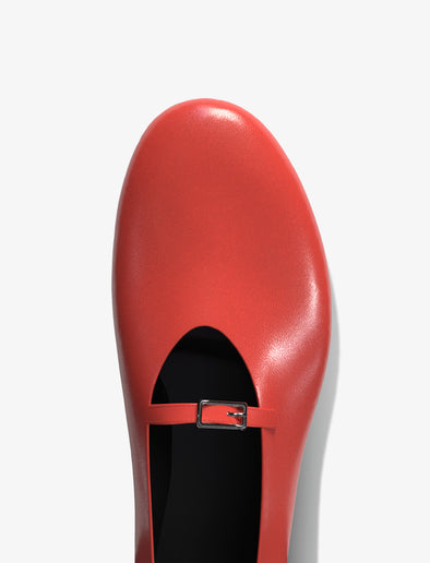 Proenza Schouler detail image of Tee Mary Jane Flats in red