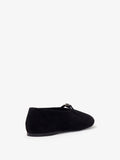 Proenza Schouler 3/4 back image of Tee Mary Jane Flats in Suede in BLACK