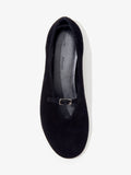 Proenza Schouler aerial image of Tee Mary Jane Flats in Suede in BLACK