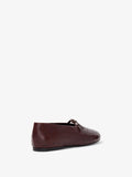 Proenza Schouler 3/4 back image of Tee Mary Jane Flats in Printed Ostrich in UMBER