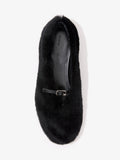 Proenza Schouler aerial image of Tee Mary Jane Flats in Shearling in BLACK