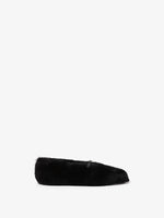 Proenza Schouler side image of Tee Mary Jane Flats in Shearling in BLACK