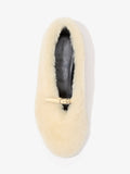 Proenza Schouler aerial image of Tee Mary Jane Flats in Shearling in BLONDE